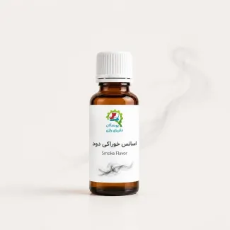 اسانس خوراکی دود پویندگان زکریای رازی در بطری شیشه‌ای کهربایی قطره‌چکان‌دار